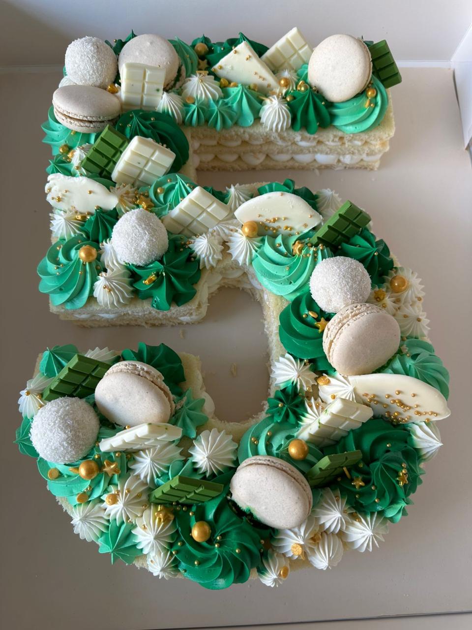 Number Cake in Buttercream